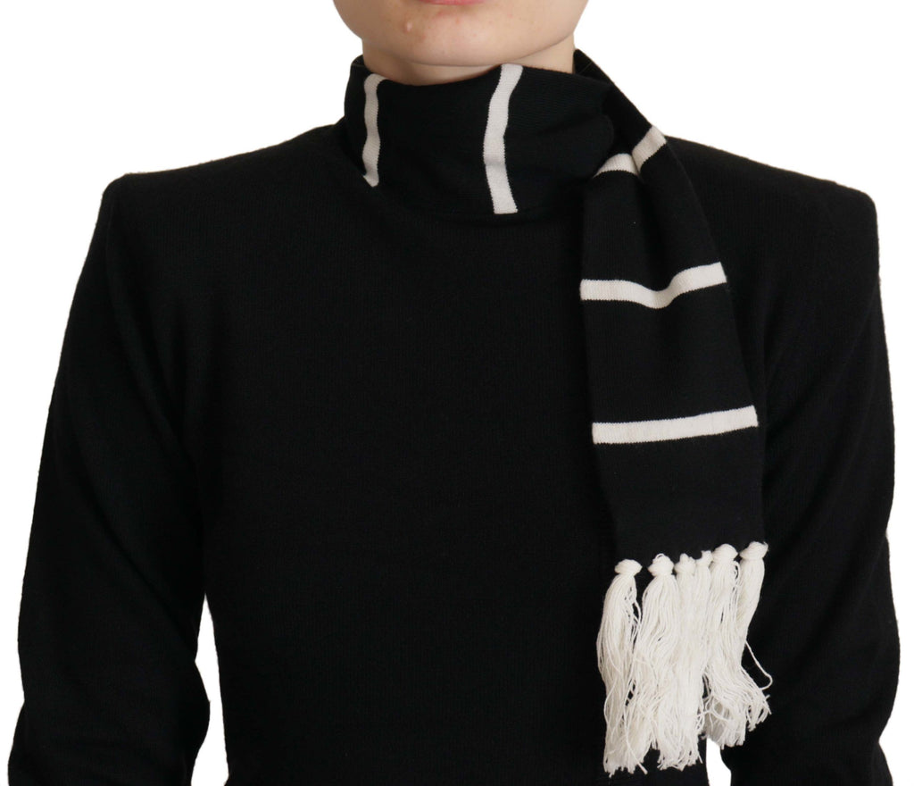Dolce & Gabbana Schwarzer Kaschmir-Rollkragenpullover