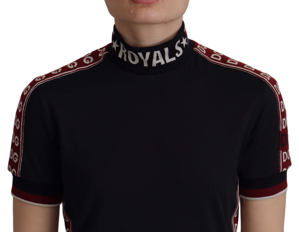 Dolce & Gabbana Schwarzes #DGMillennials T-Shirt aus 100% Baumwolle