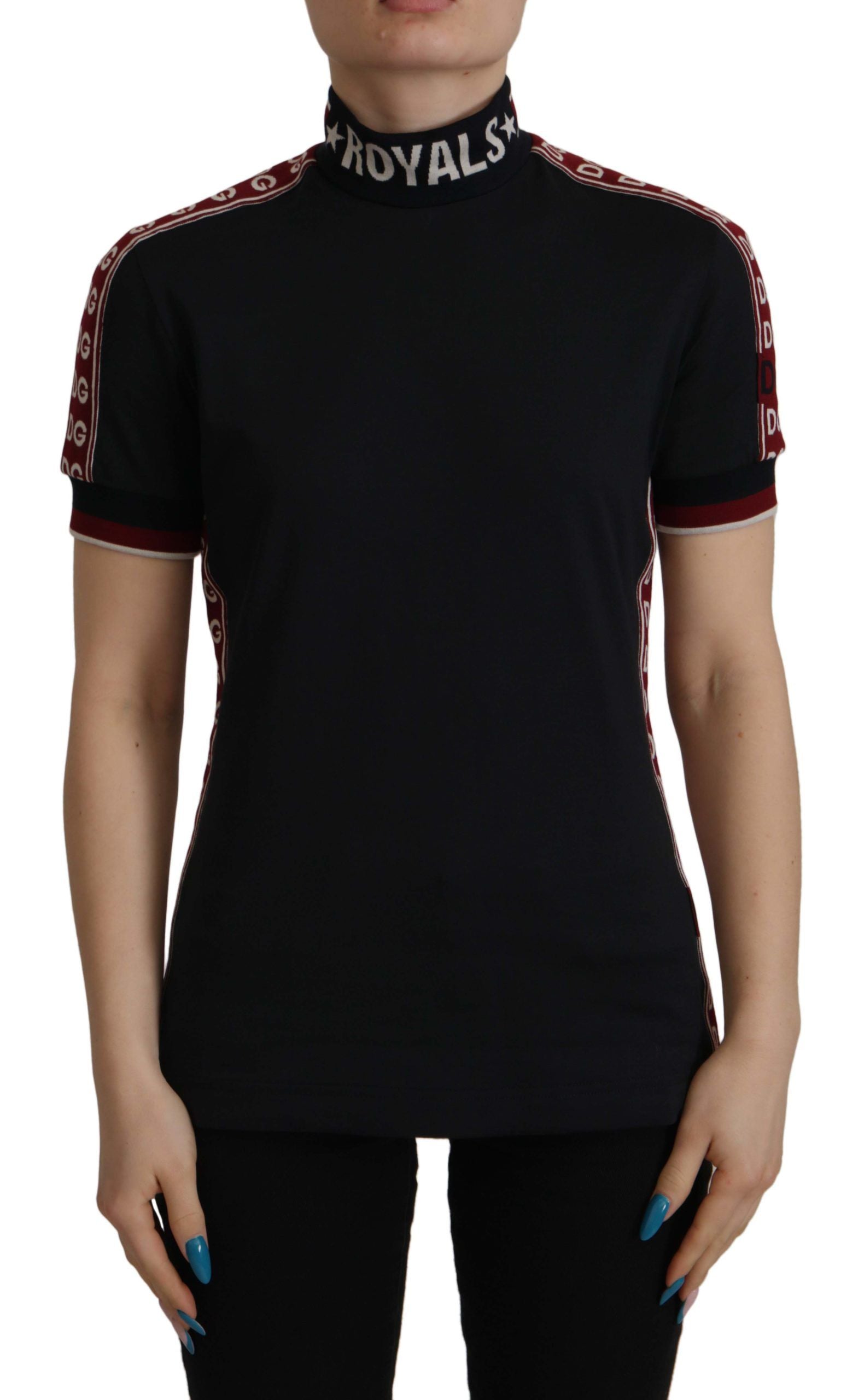 Dolce & Gabbana Schwarzes #DGMillennials T-Shirt aus 100% Baumwolle