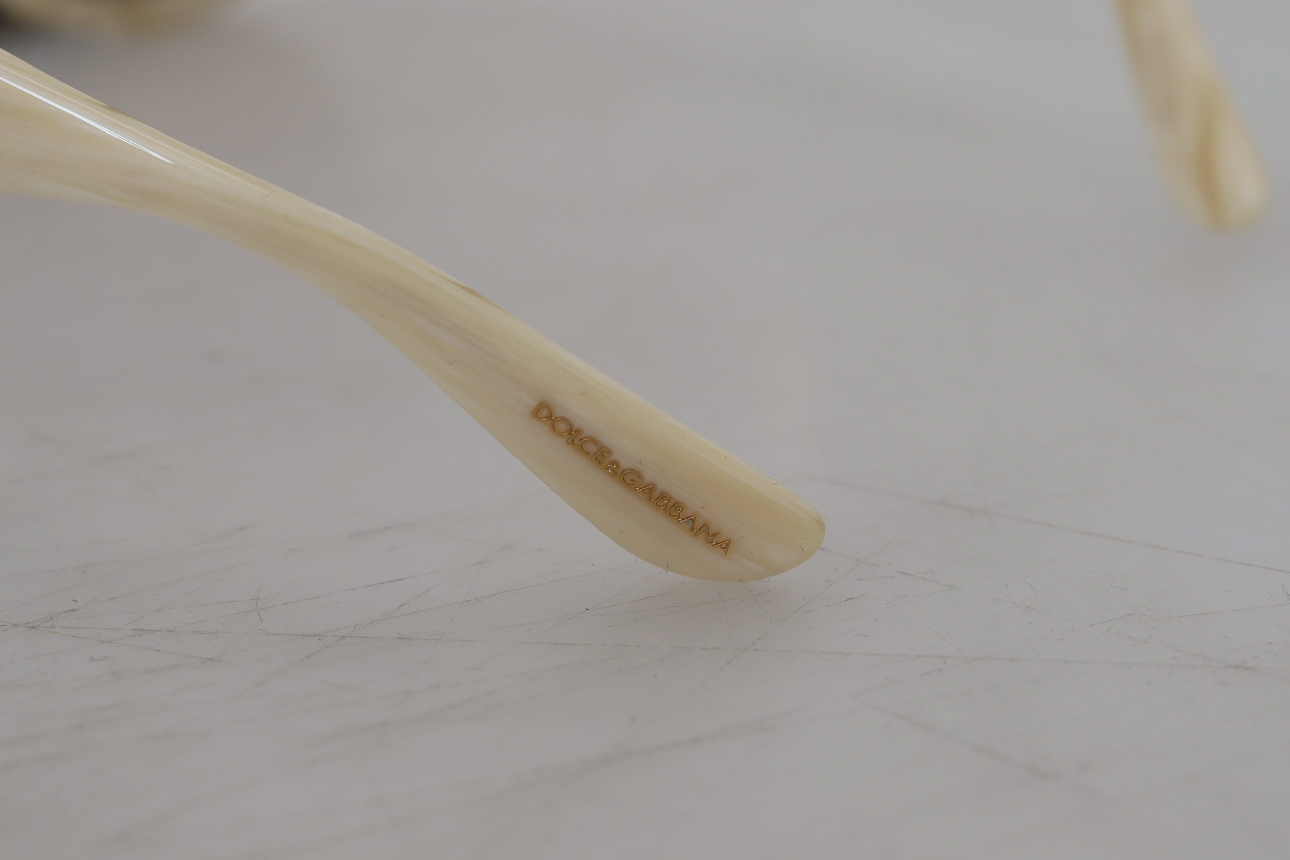 Dolce & Gabbana Beige Acetat Vollrand braune Gläser DG4294 Sonnenbrille