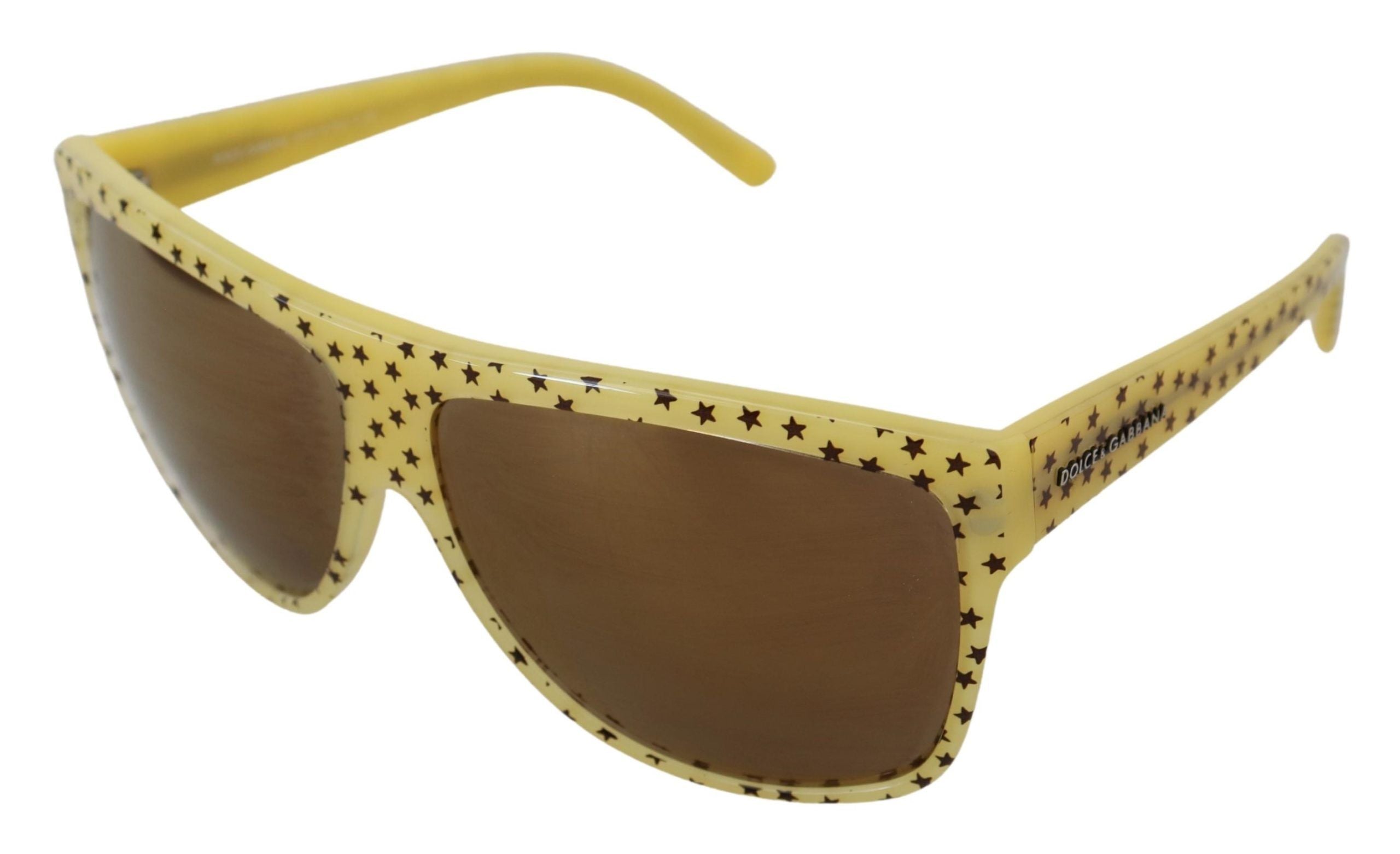 Dolce & Gabbana Gelbe Sterne Acetat Square Shades DG4125 Sonnenbrille