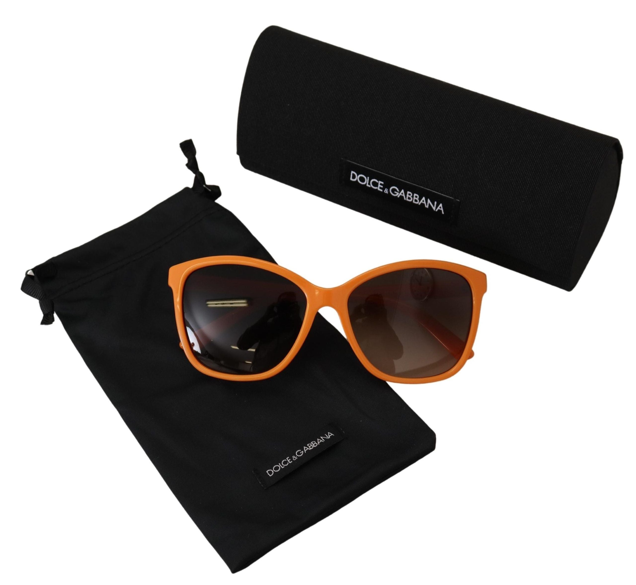 Dolce & Gabbana Orange Acetat Rahmen Runde Sonnenbrille DG4170PM Sonnenbrille