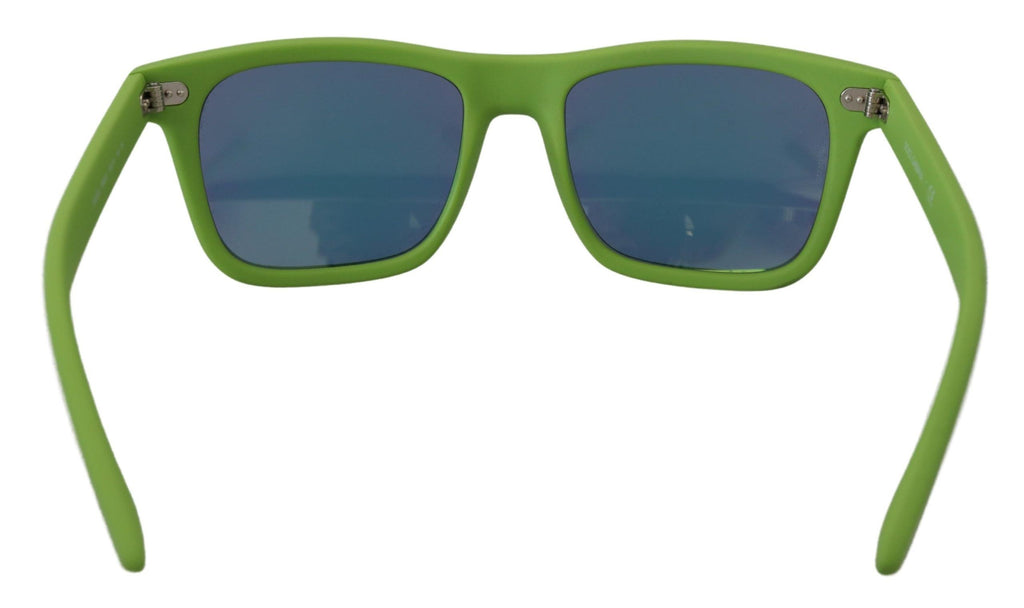 Dolce & Gabbana Grüne Gummi-Vollrandbrille DG6095 Acid-Sonnenbrille