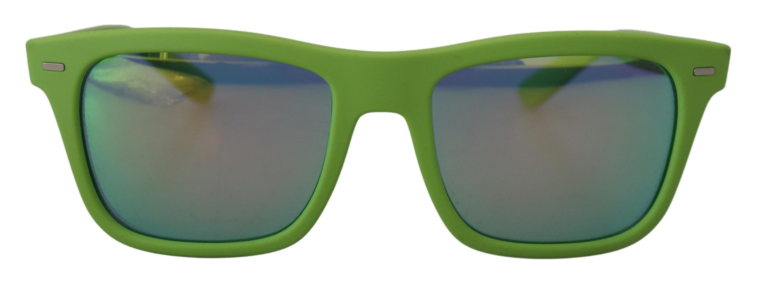 Dolce & Gabbana Grüne Gummi-Vollrandbrille DG6095 Acid-Sonnenbrille