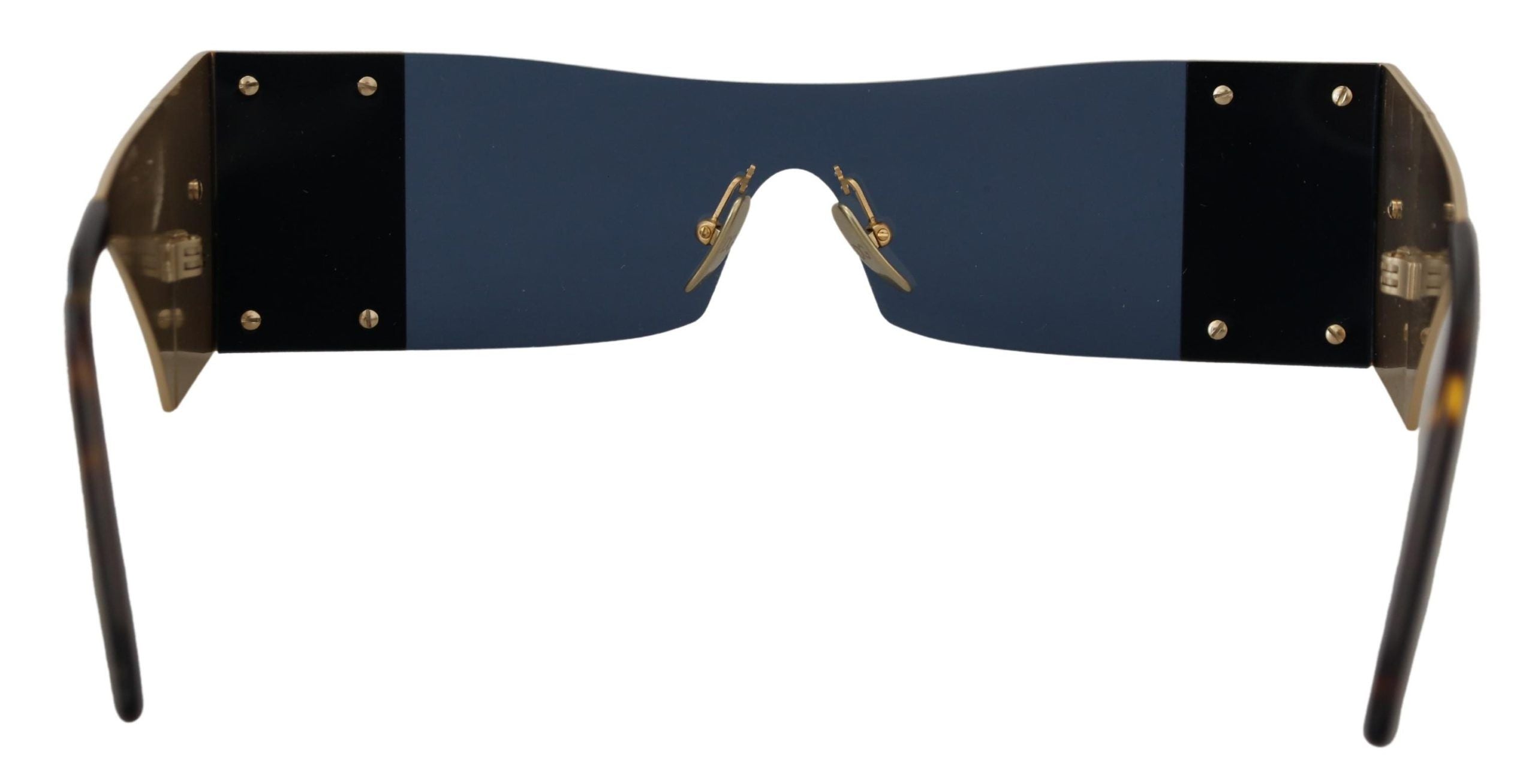Dolce & Gabbana Gold Metall Rechteckige Sonnenbrille DG2263 Sonnenbrille