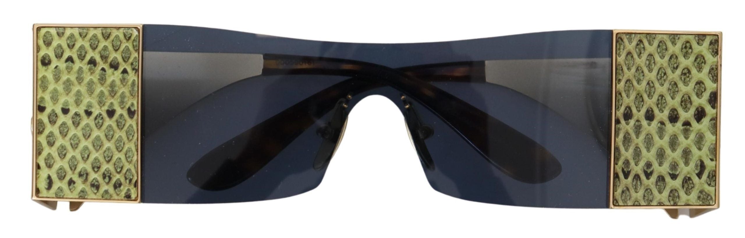 Dolce & Gabbana Gold Metall Rechteckige Sonnenbrille DG2263 Sonnenbrille
