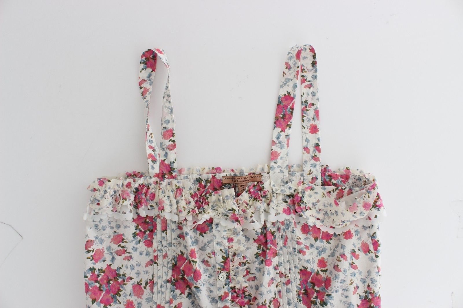 Ermanno Scervino Strandmode Pink Floral Beach Minikleid Kurz