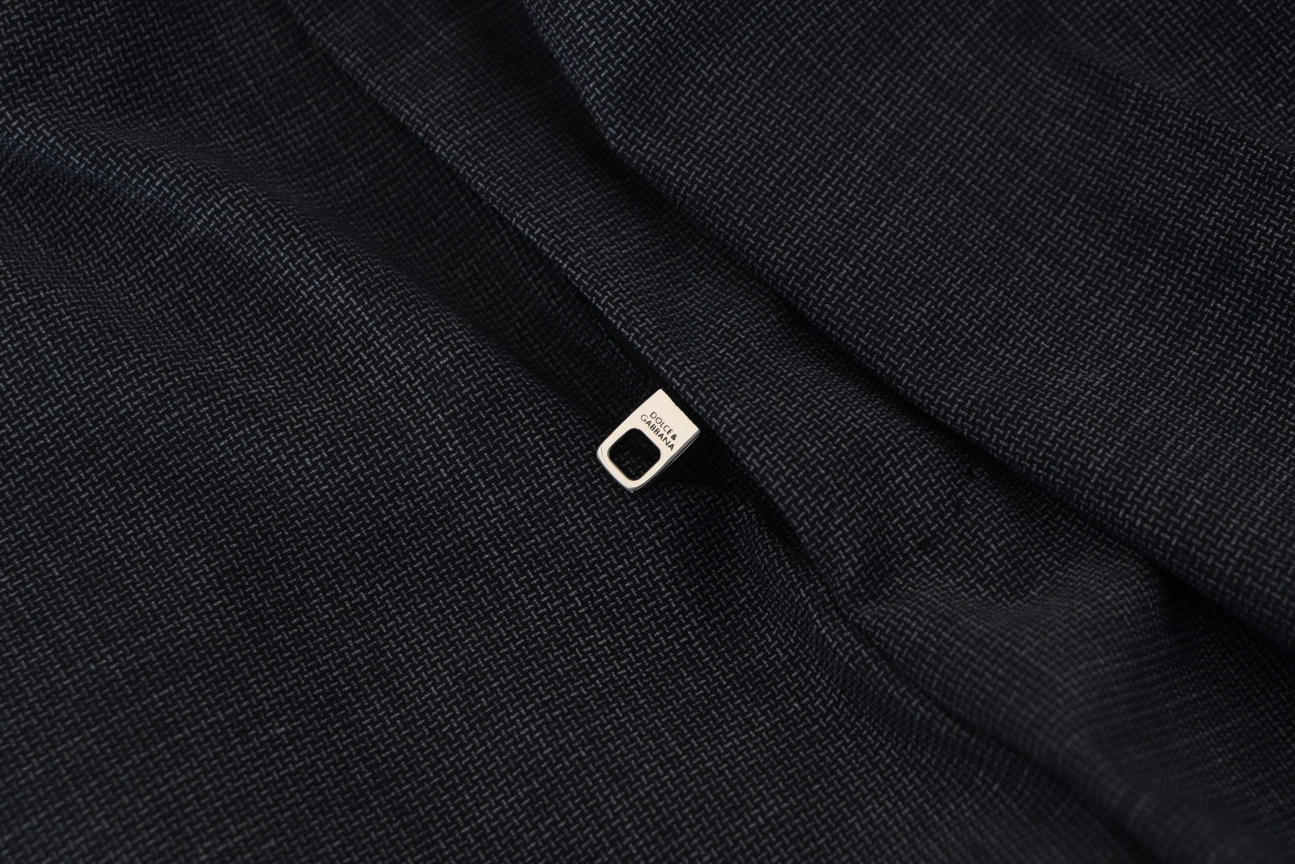 Dolce & Gabbana Graue karierte Cargohose Stretch-Hose