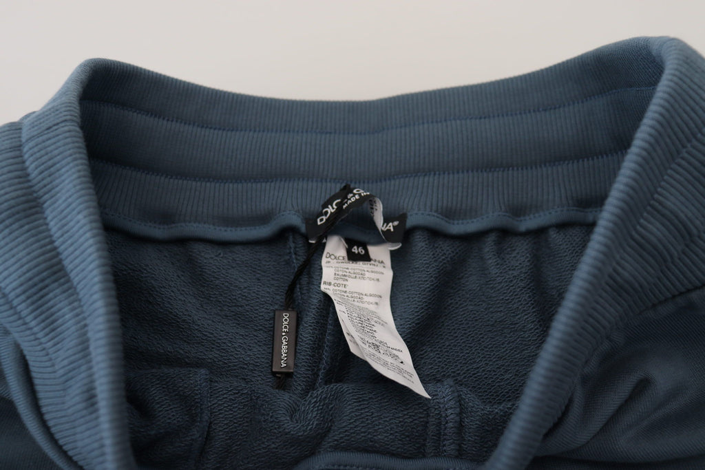 Dolce & Gabbana Blaue Baumwolle Bermuda Casual Herren Shorts