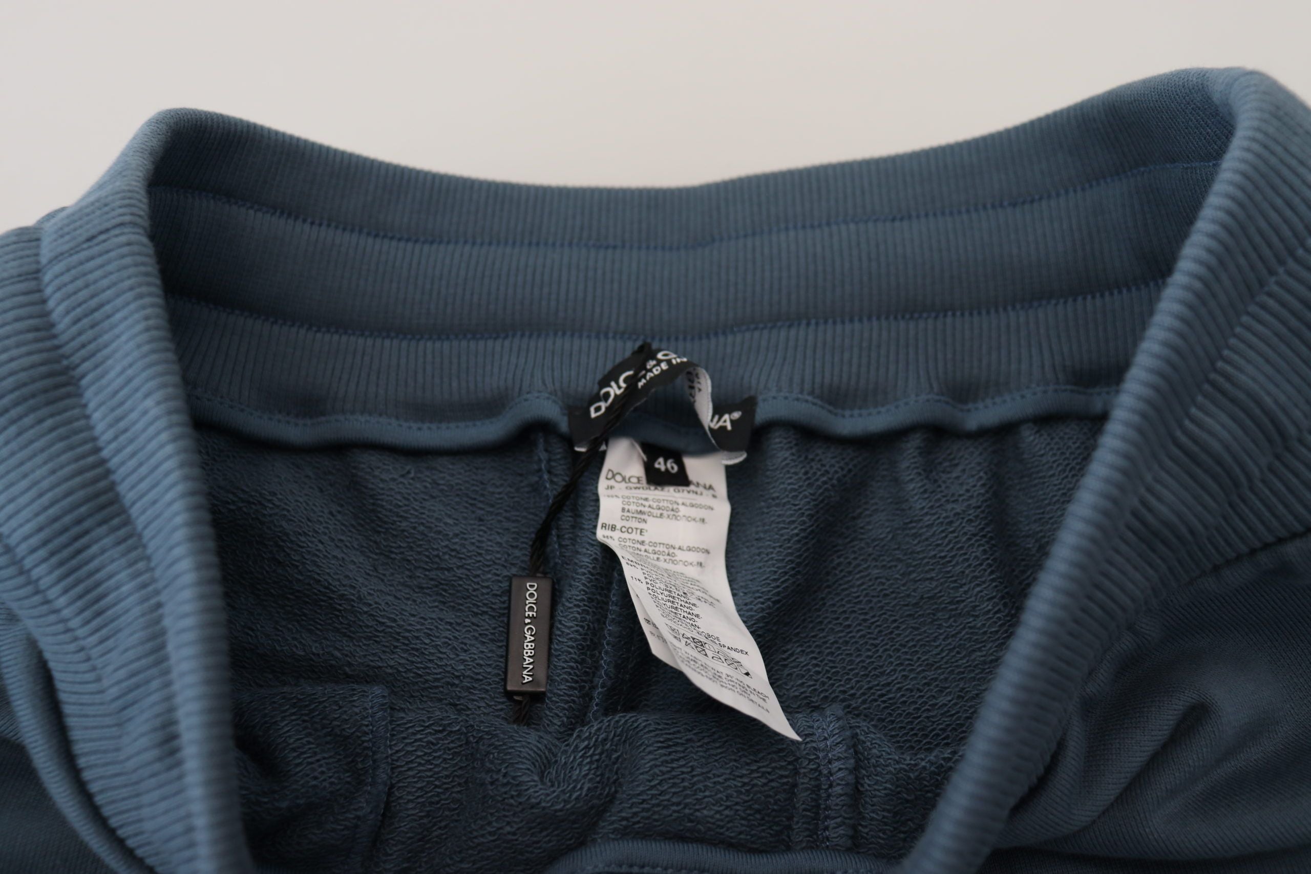 Dolce & Gabbana Blaue Baumwolle Bermuda Casual Herren Shorts