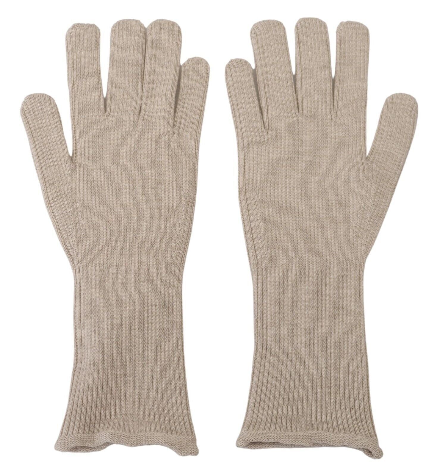 Dolce & Gabbana Elfenbeinfarbene Kaschmir Seidenhandschuhe Mitten Herrenhandschuhe