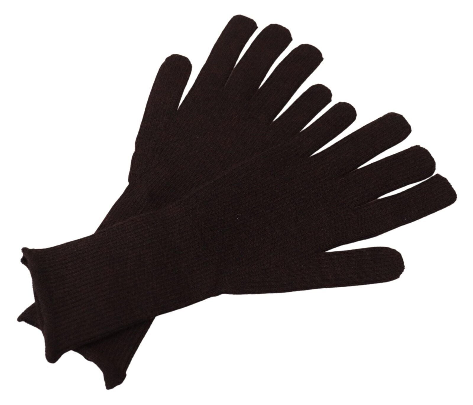 Dolce & Gabbana Braun Kaschmir Seide Hände Mitten Herrenhandschuhe