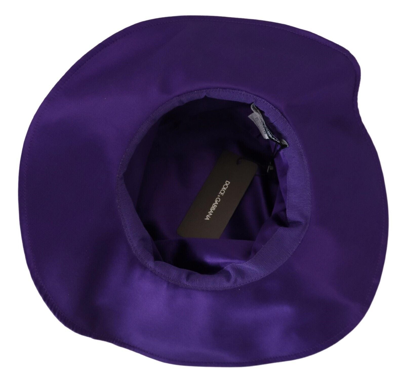 Dolce & Gabbana Lila Seiden-Stretch-Hut
