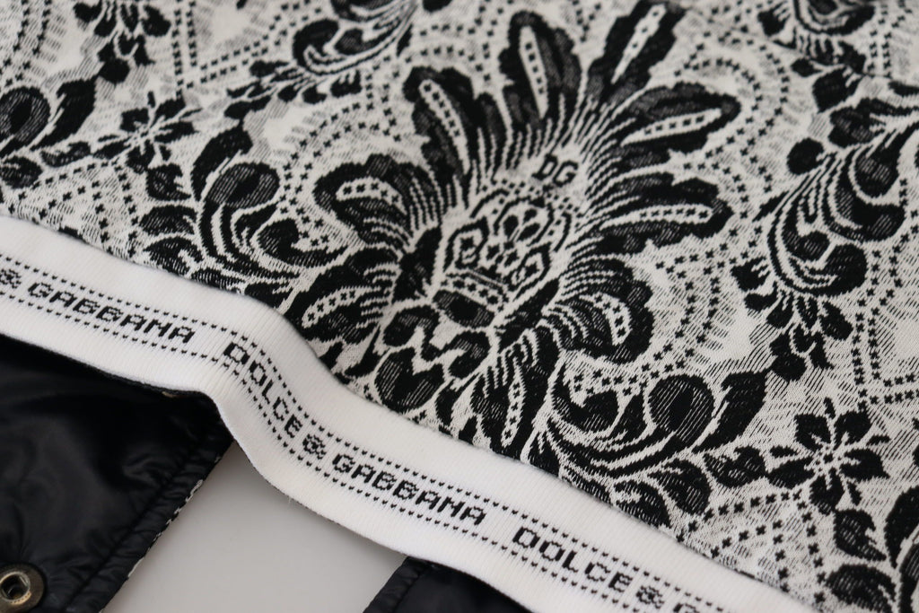 Dolce & Gabbana Weiß Floral ganzen Kopf wickeln eine Größe Baumwolle Hut