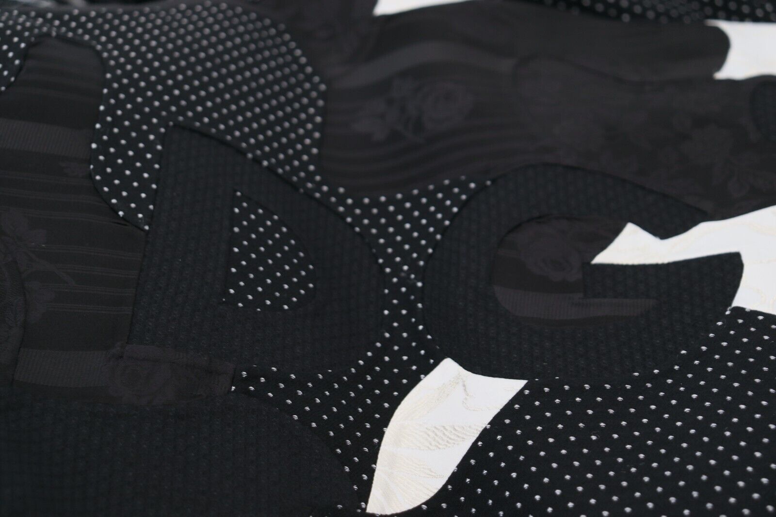 Dolce & Gabbana Schwarz Weiß Pelz Shearling Full Zip Jacke