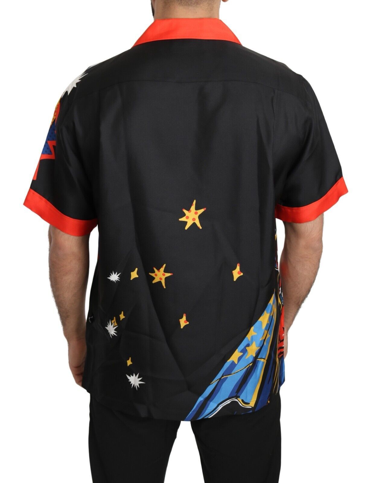 Dolce & Gabbana Mehrfarbig bedrucktes Hemd mit kurzen Ärmeln Freizeithemd