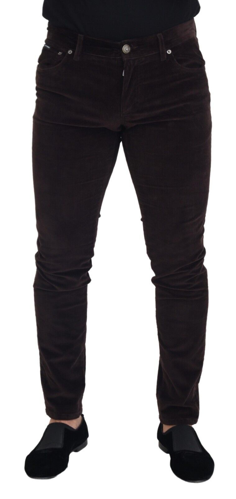 Dolce & Gabbana Brauner Kord Herren Freizeithosen