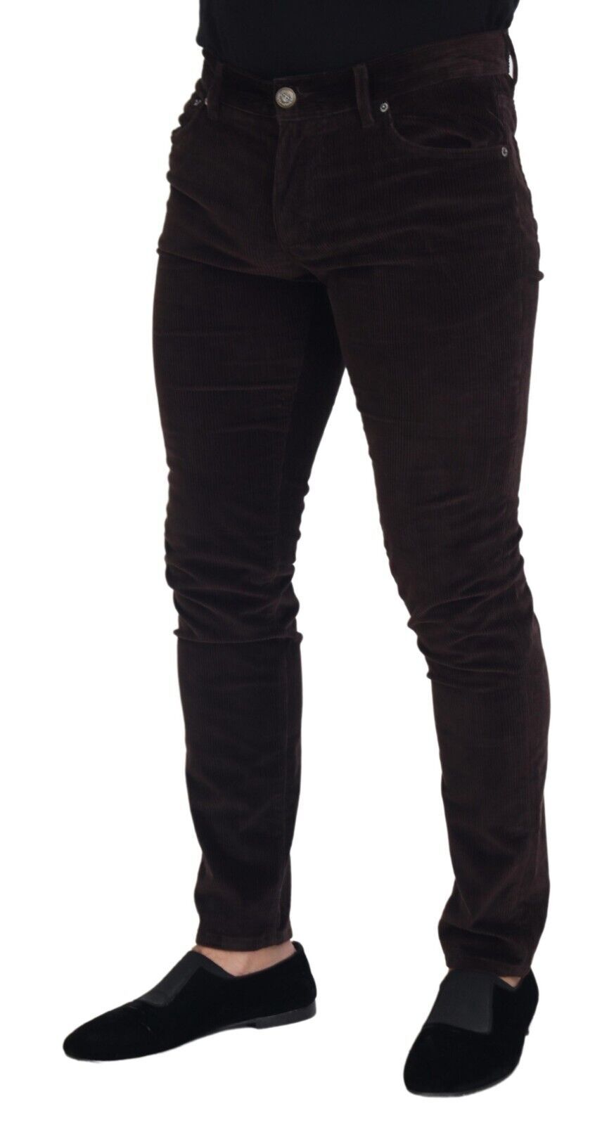 Dolce & Gabbana Brauner Kord Herren Freizeithosen