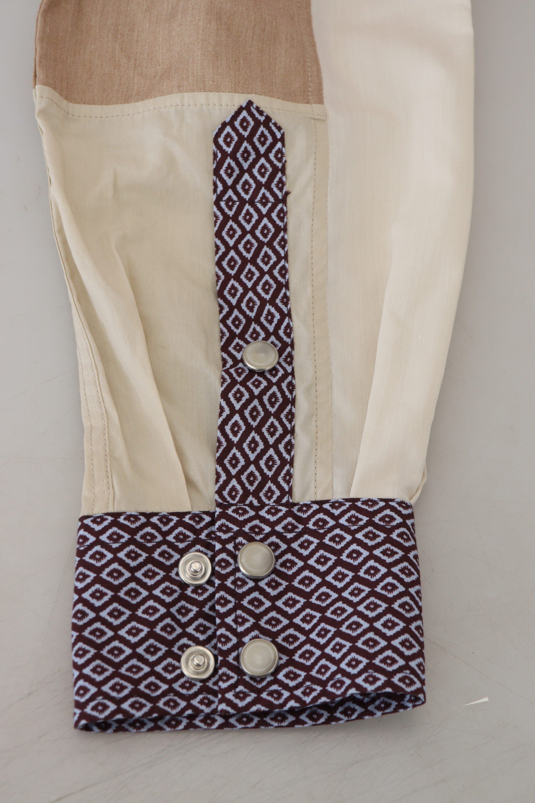 Dolce & Gabbana Schlankes Hemd aus mehrfarbigem Baumwoll-Patchwork