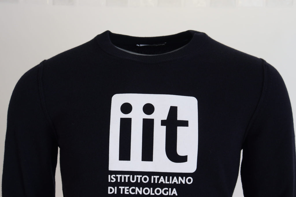 Dolce & Gabbana Blauer Kaschmir iit Print Pullover