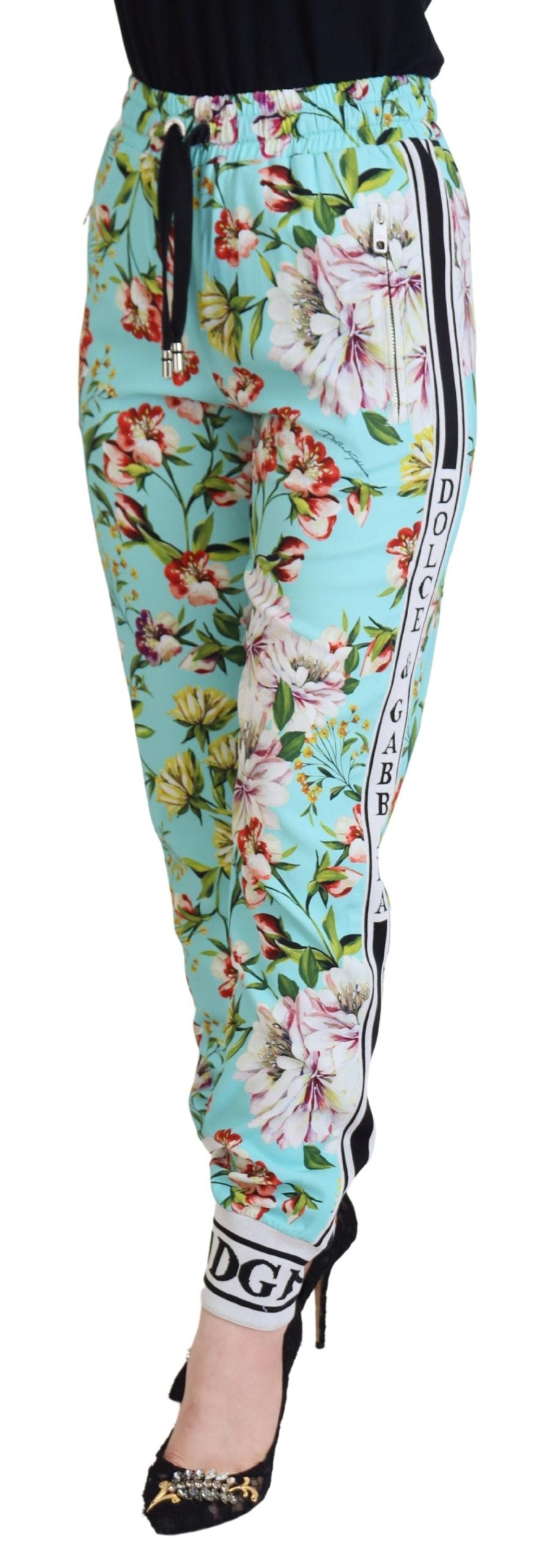 Dolce & Gabbana Multicolor Floral Sweatpants Hose