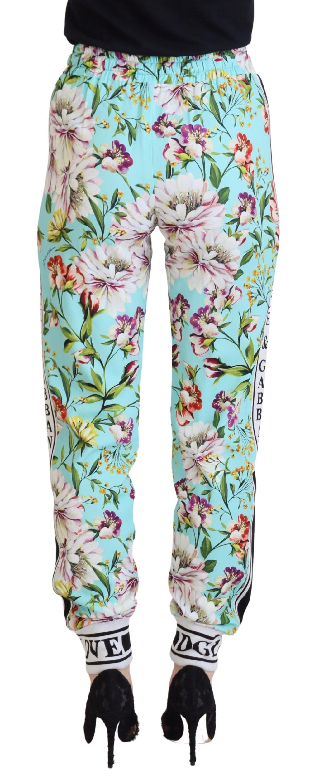 Dolce & Gabbana Multicolor Floral Sweatpants Hose