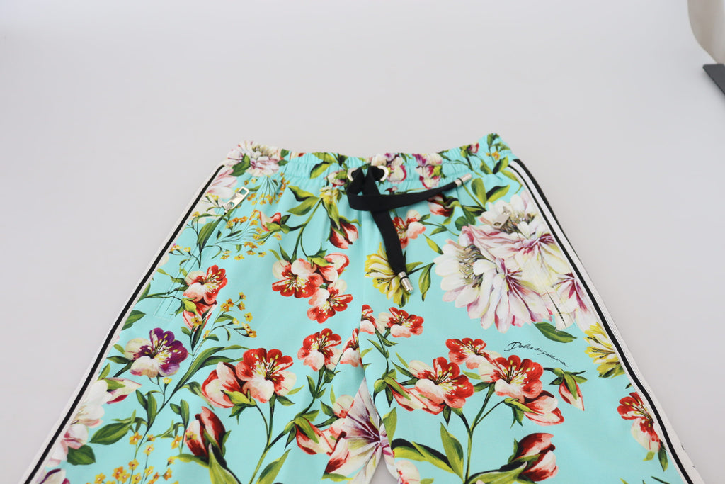 Dolce & Gabbana Multicolor Floral Sweatpants Hose