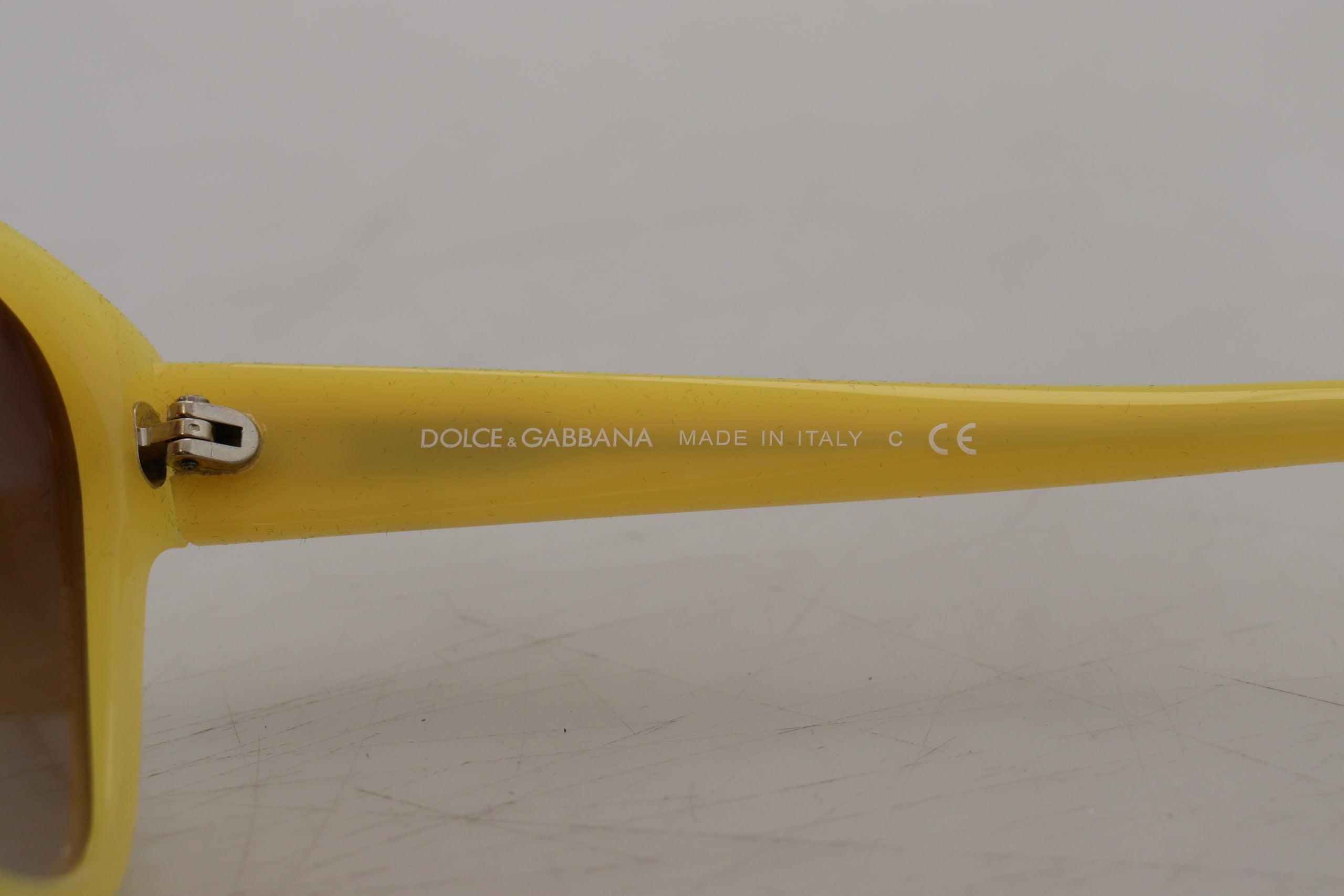 Dolce & Gabbana Gelbe Acetat Rahmen Sterne Verschönerung DG4124 Sonnenbrille