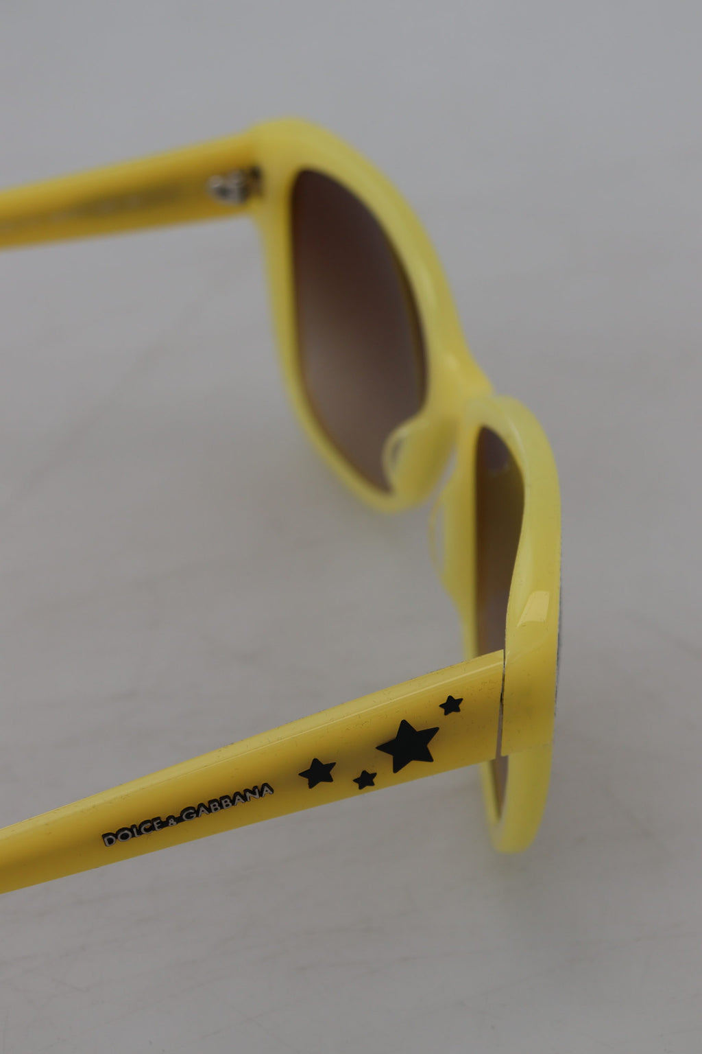 Dolce & Gabbana Gelbe Acetat Rahmen Sterne Verschönerung DG4124 Sonnenbrille