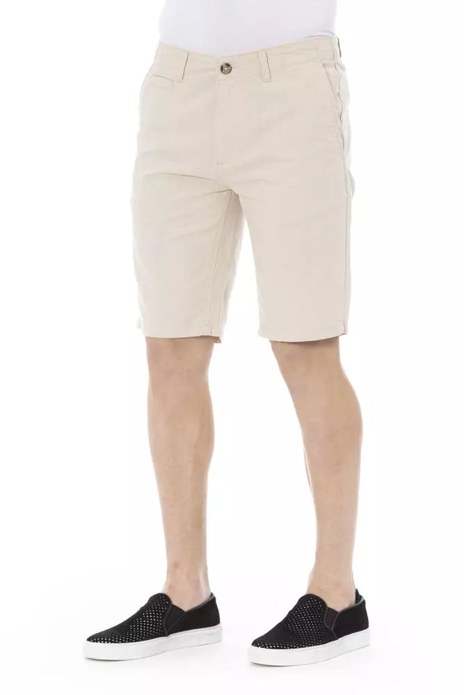 Baldinini Trend Beige Baumwolle Männer kurz