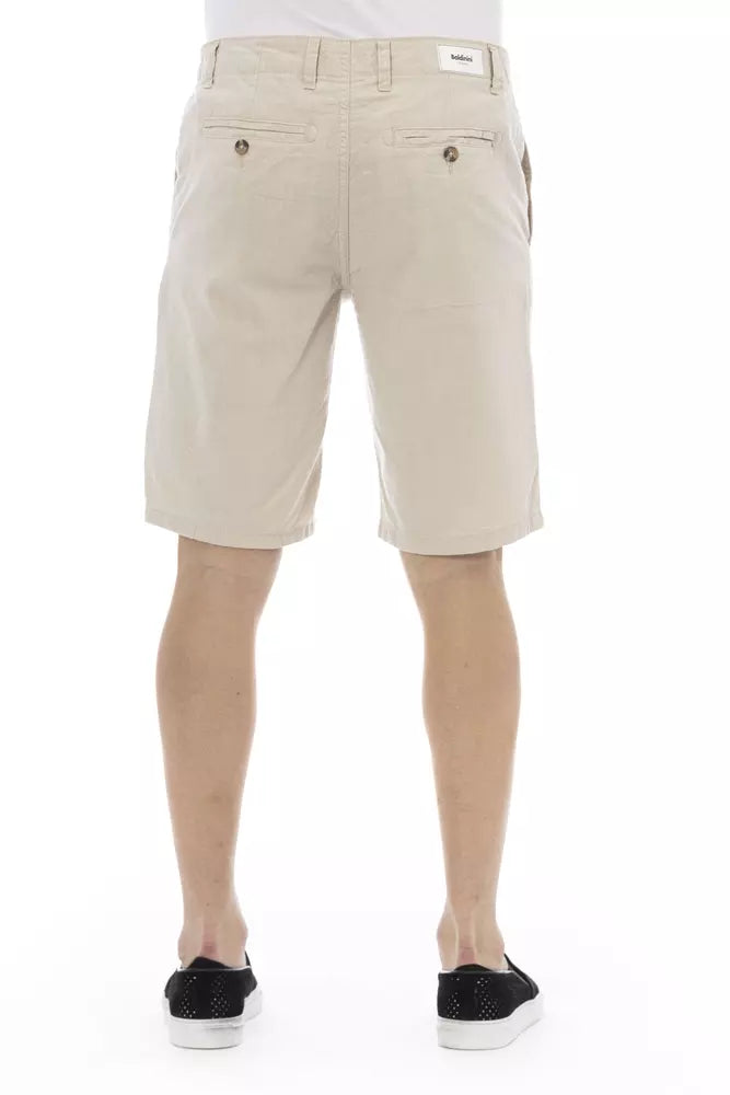 Baldinini Trend Beige Baumwolle Männer kurz