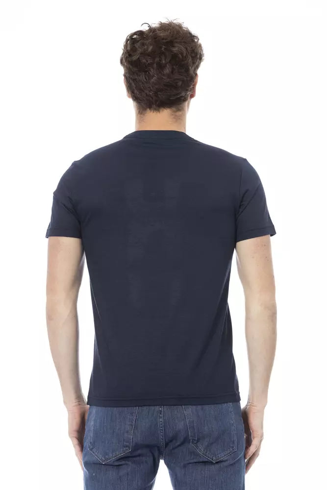 Baldinini Trend Blau Baumwolle Männer T-Shirt