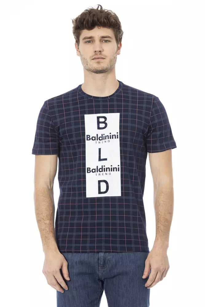 Baldinini Trend Blau Baumwolle Männer T-Shirt