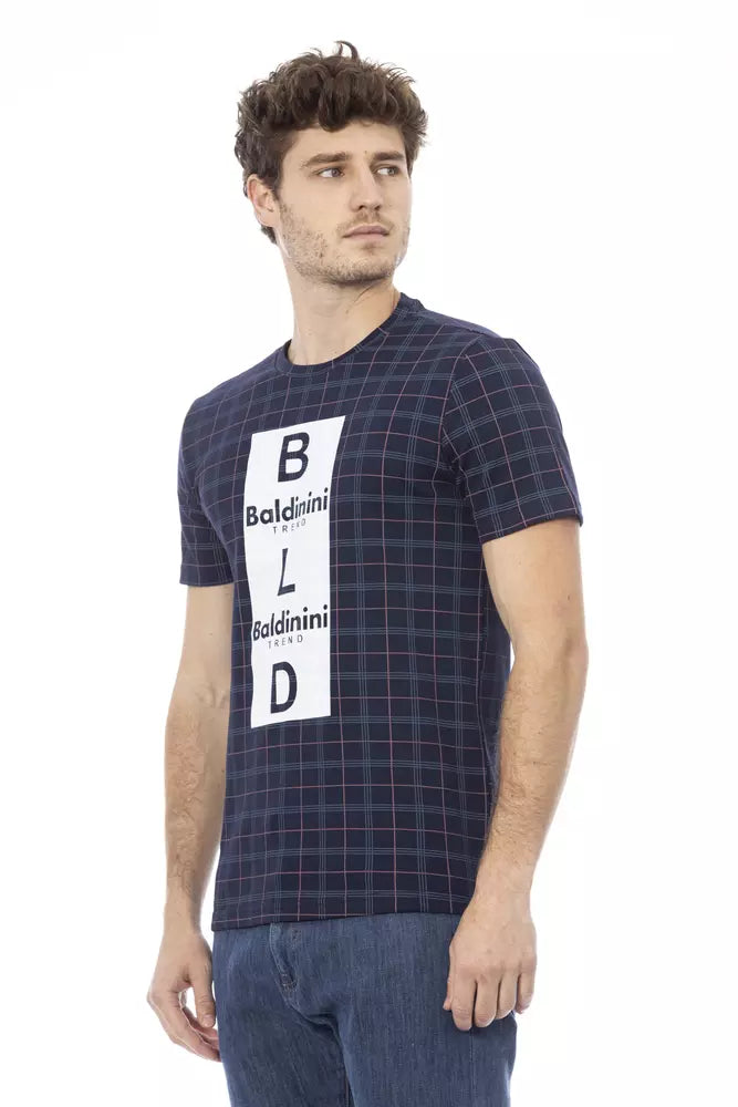 Baldinini Trend Blau Baumwolle Männer T-Shirt