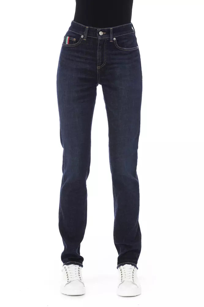 Baldinini Trend Blaue Baumwolle Damenjeans