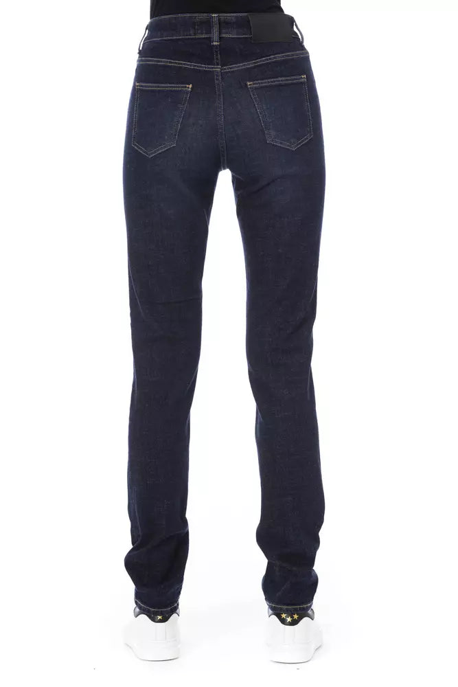 Baldinini Trend Blaue Baumwolle Damenjeans