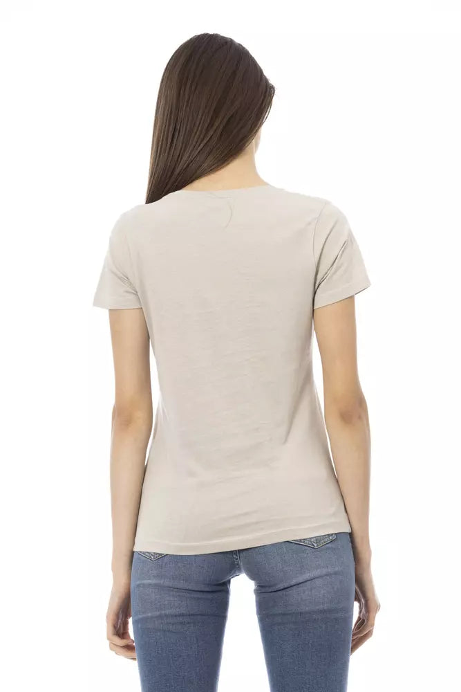 Trussardi Action Beige Baumwolle Frauen T-Shirt