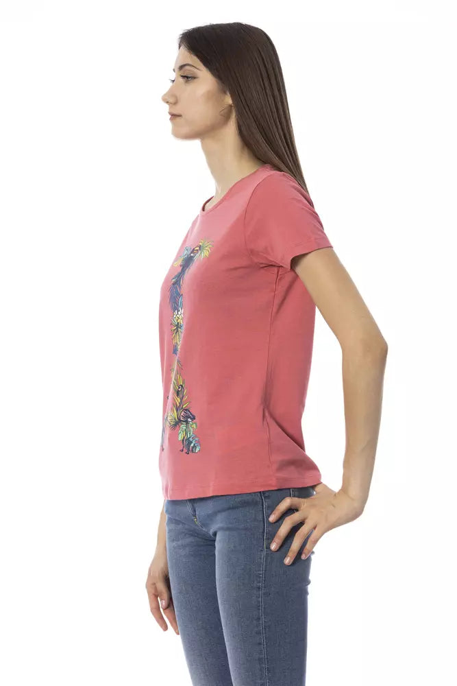Trussardi Action Fuchsia Baumwolle Frauen T-Shirt