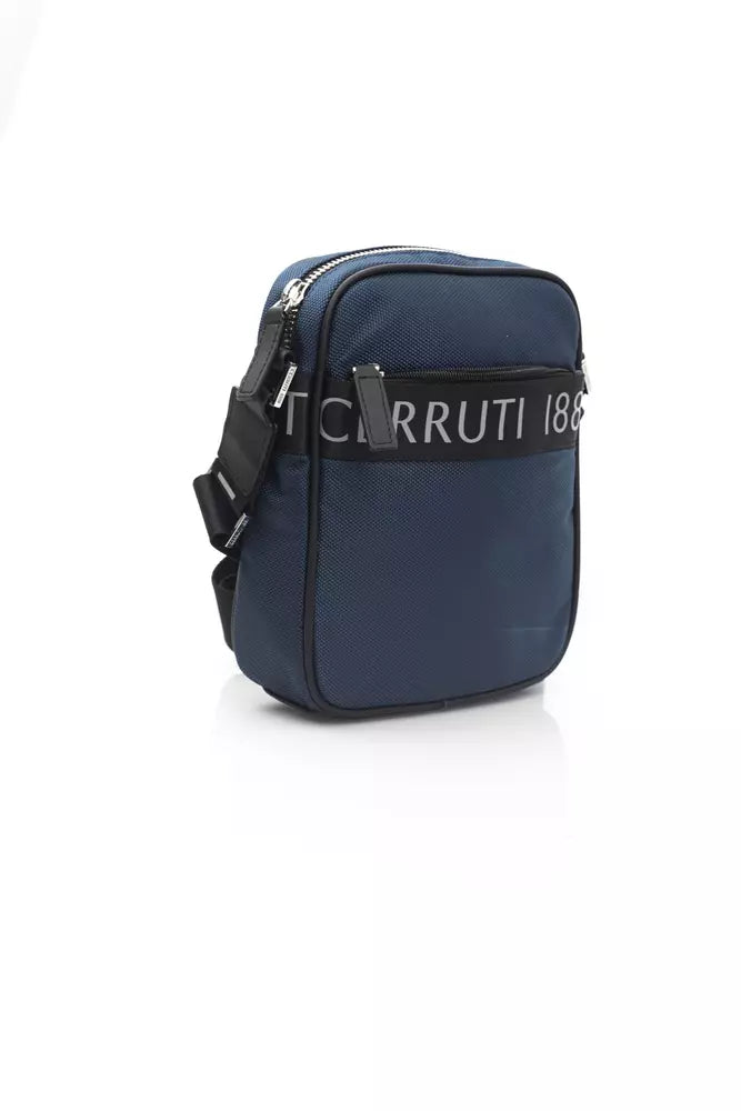 Cerruti 1881 Blaue Leder Damen Crossbody Tasche