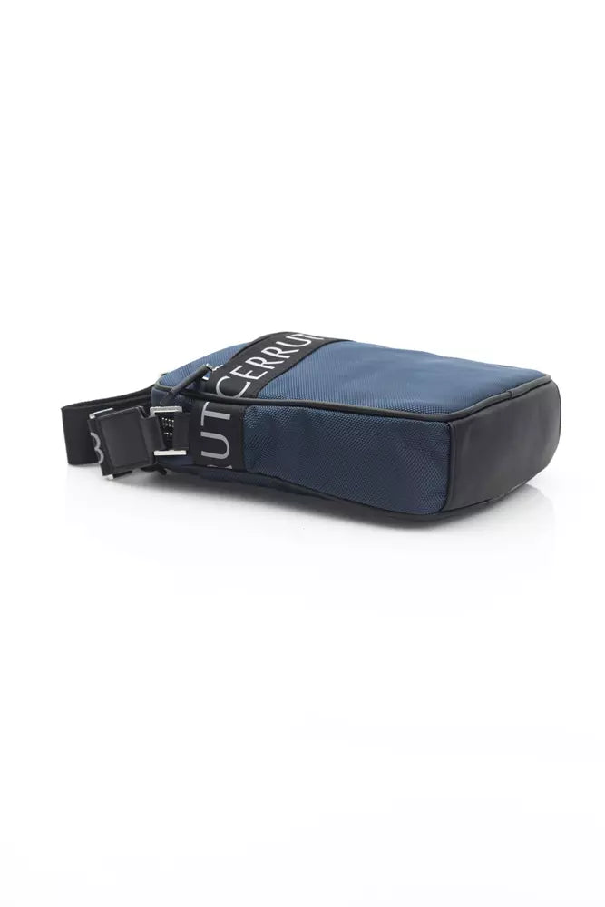 Cerruti 1881 Blaue Leder Damen Crossbody Tasche
