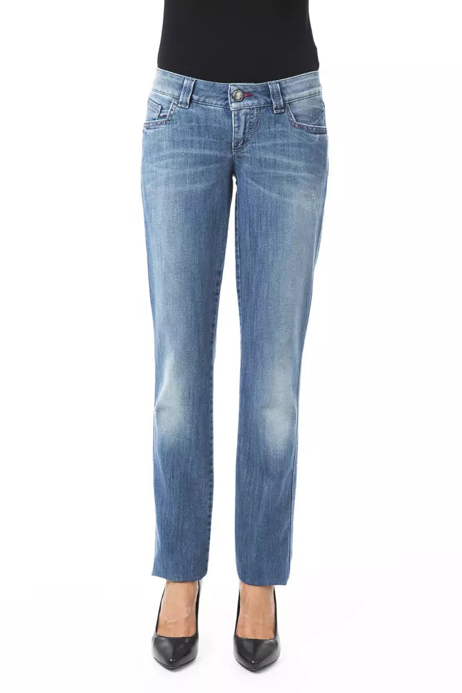 BYBLOS Damen-Jeans in Blau mit regulärer Passform