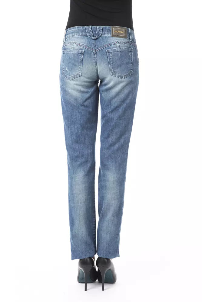BYBLOS Damen-Jeans in Blau mit regulärer Passform