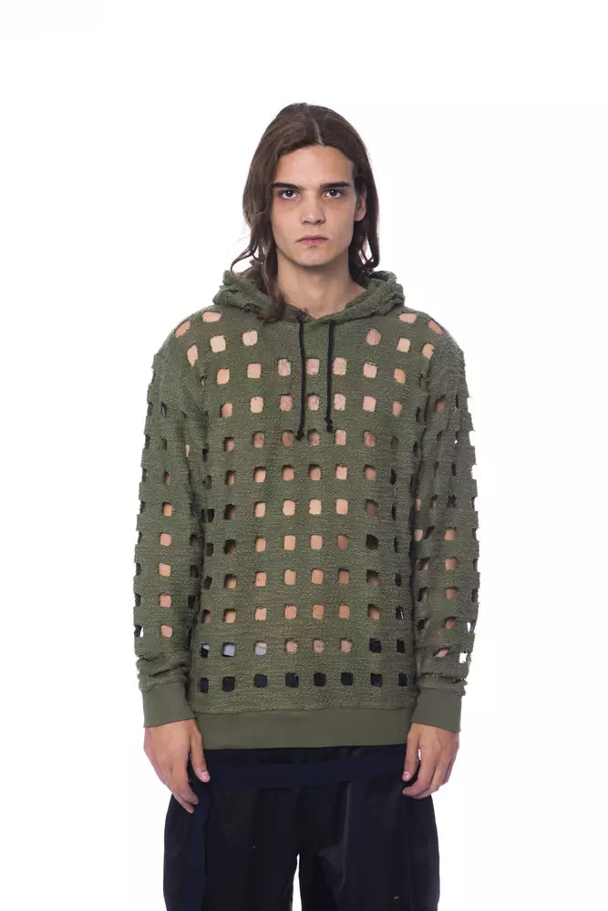 Nicolo Tonetto Baumwoll-Sweatshirt für Herren in Army-Grün