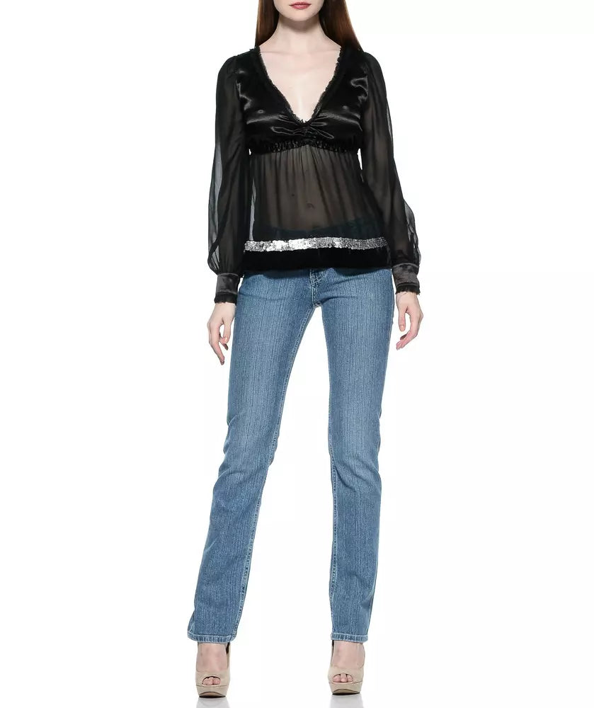 Ungaro Fever Hellblaue Baumwoll-Jeans für Frauen