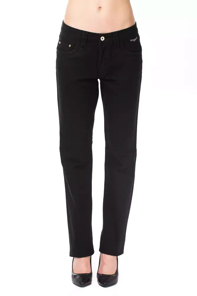 Ungaro Fever Schwarz Baumwolle Frauen Pant