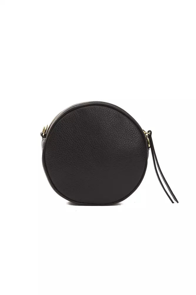Pompei Donatella Schwarzes Leder Frauen Crossbody