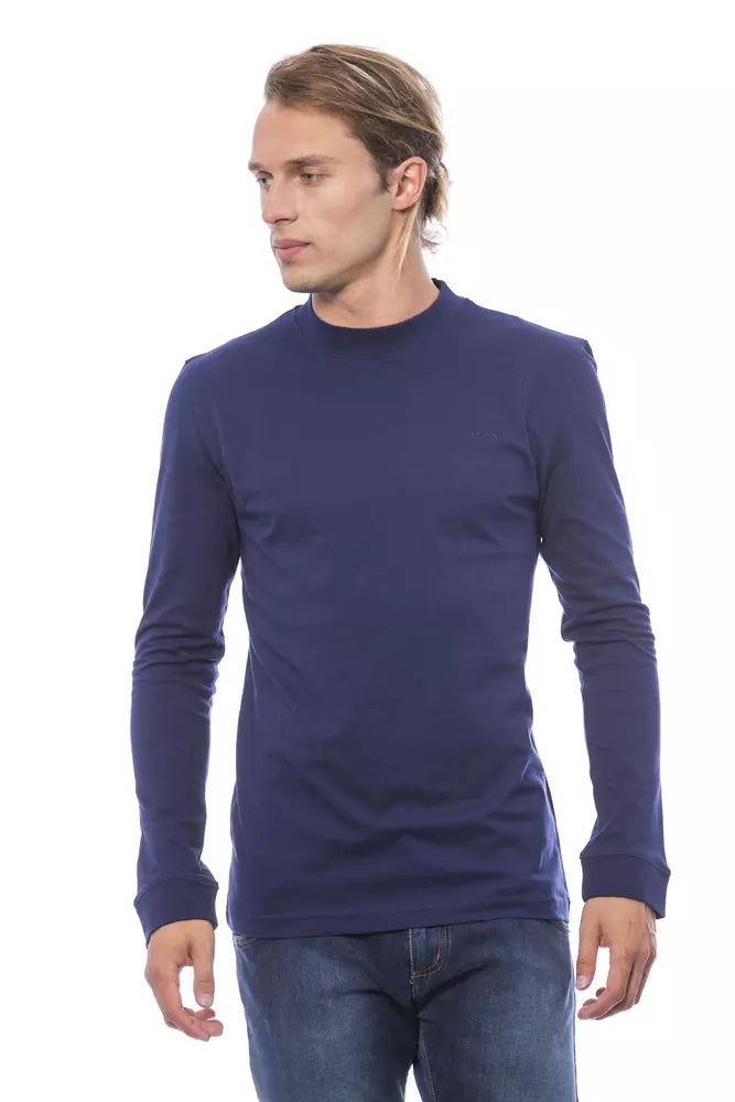 Verri Blauer Baumwoll-Pullover für Herren