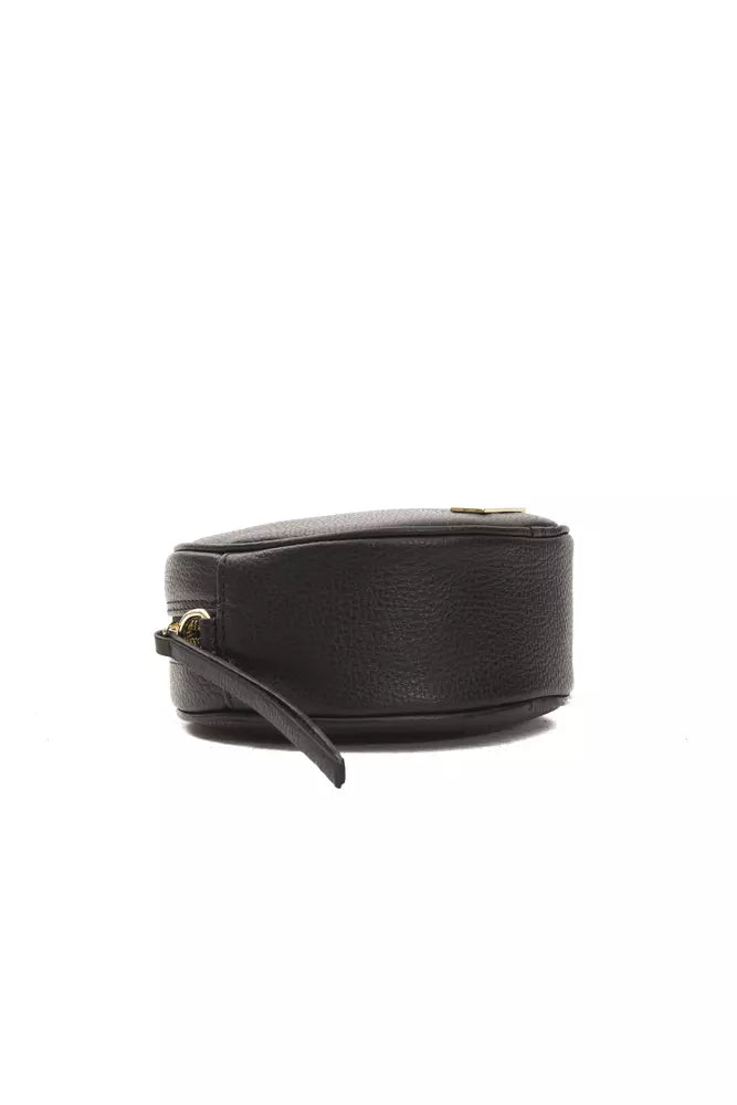 Pompei Donatella Schwarzes Leder Frauen Crossbody