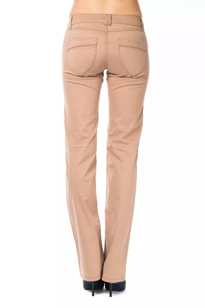 Ungaro Fever Beige Baumwolle Frauen Hosen