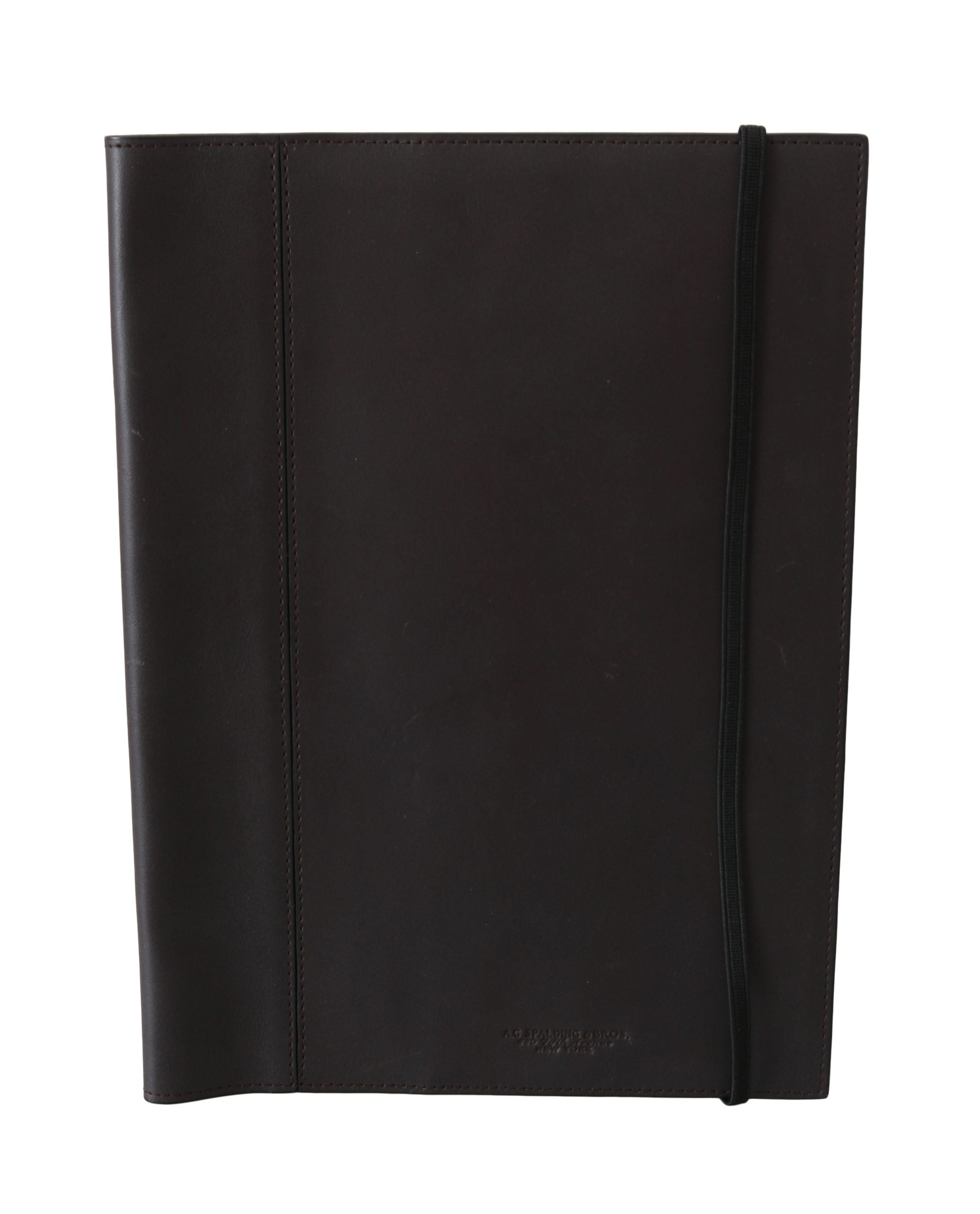 A.G. Spalding & Bros Schwarzes Leder Bifold Travel Holder Logo Wallet